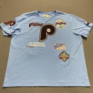 Philadelphia Phillies Shirt Mens 3XL Blue MLB Baseball Pro Standard World Series